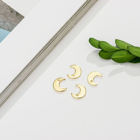 10 Petit pendentif à breloque nouvelle lune 14K GF