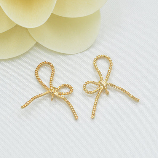 20 pendentif à breloque nœud torsadé 14K GF