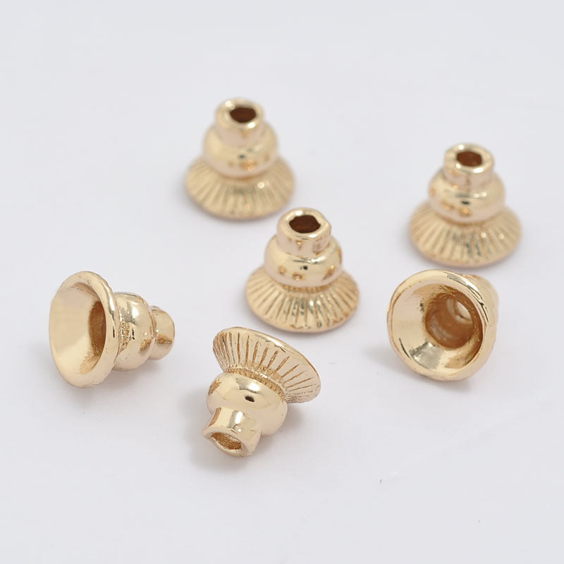 20 Cône Perle Cap Tasse 14K GF Charme Perles Entretoise