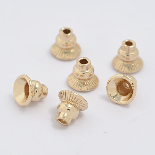 20 Cône Perle Cap Tasse 14K GF Charme Perles Entretoise