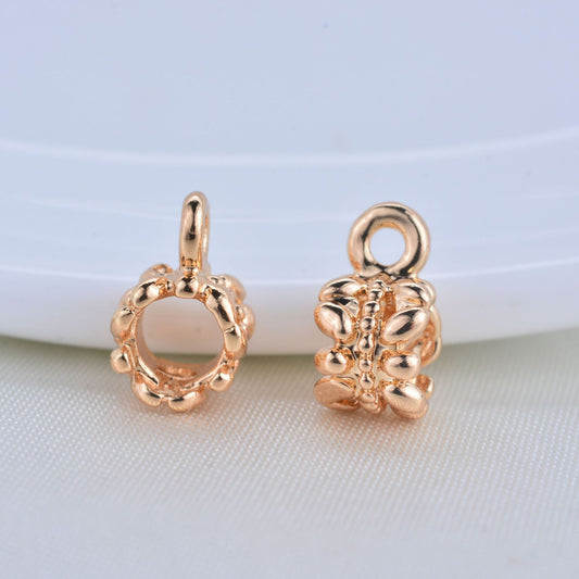 20 pendentif à breloque tuyau floral 14K GF