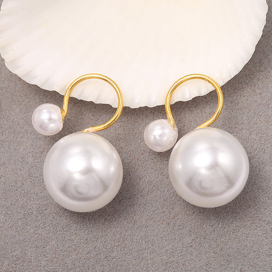 20 boucles d'oreilles rondes en perles, manchettes d'oreilles, grimpeur, sans perçage, ornées de perles, 14K GF