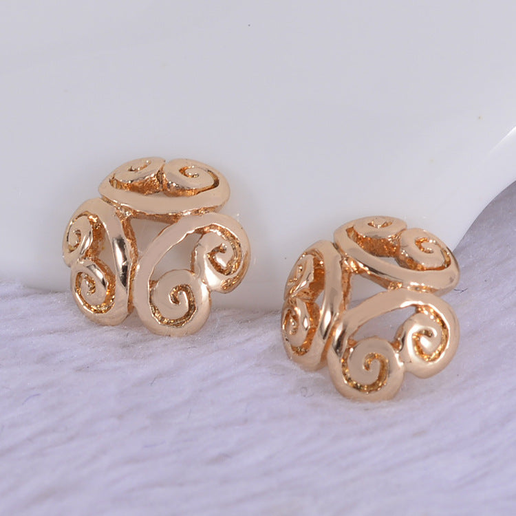50 bonnets de perles florales, tasse 14K GF, breloques, entretoise de perles