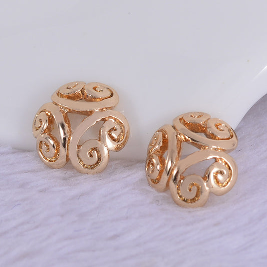 50 bonnets de perles florales, tasse 14K GF, breloques, entretoise de perles