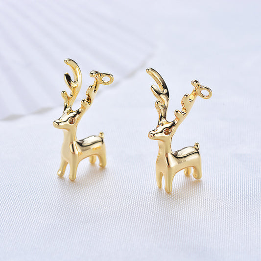 20 pendentif à breloque renne 14K GF