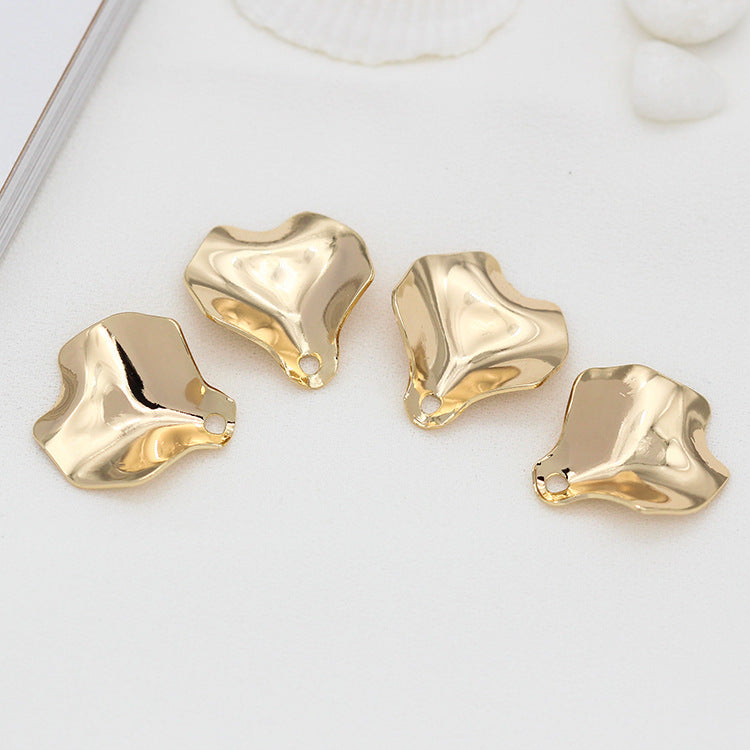 20 minuscules pendentifs de charme de pièce de pétale incurvée 14K GF
