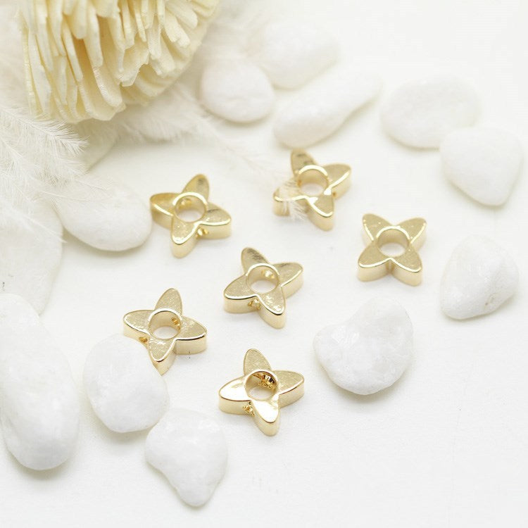 20 minuscules perles florales 14K GF Charm Beadwork Spacer