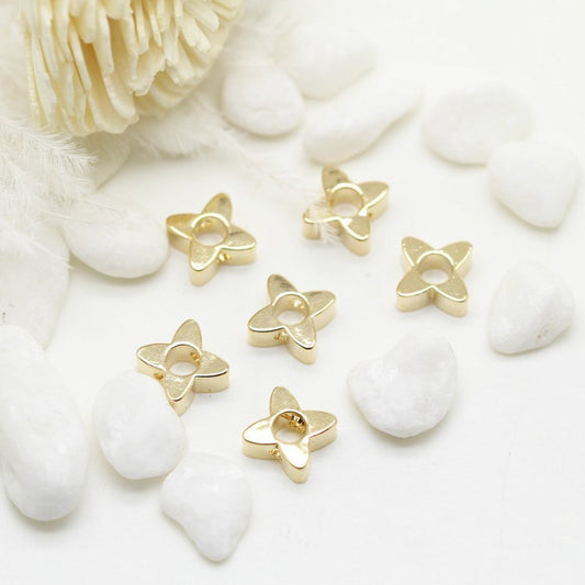 20 minuscules perles florales 14K GF Charm Beadwork Spacer
