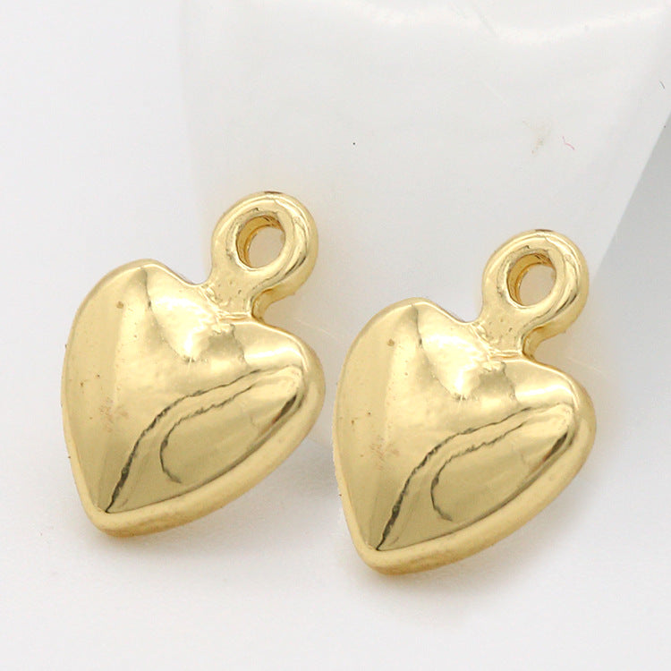 20 pendentif à breloque petit cœur 14K GF goutte d'extrémité de chaîne étendue