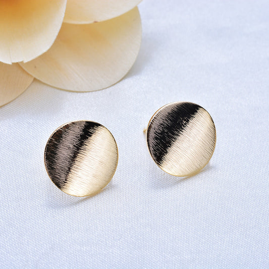 20 boucles d'oreilles rondes incurvées givrées avec boucle d'oreille 14K GF