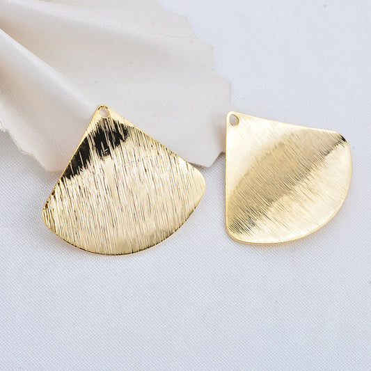 20 pendentif à breloque en éventail givré incurvé 14K GF