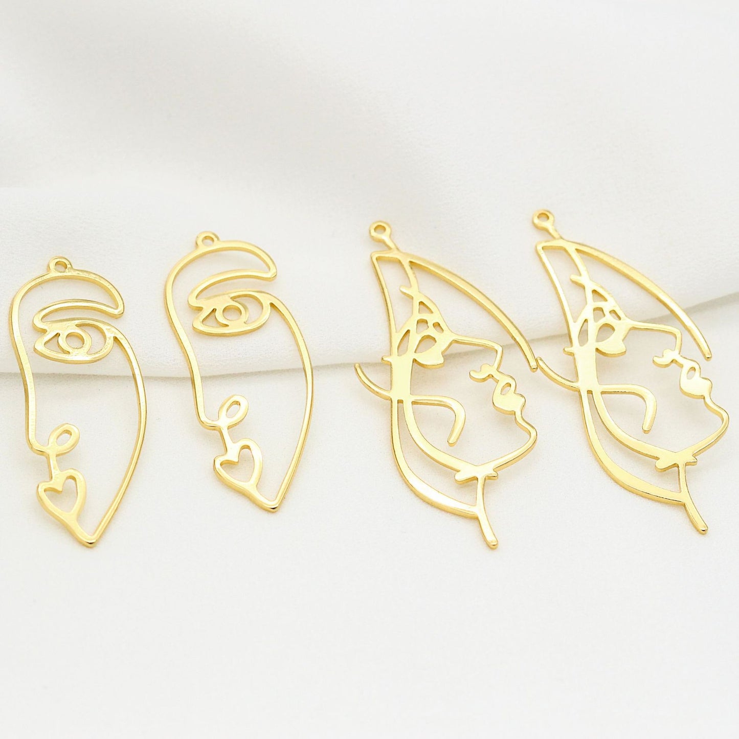 10 pendentif à breloque cercle portrait 14K GF