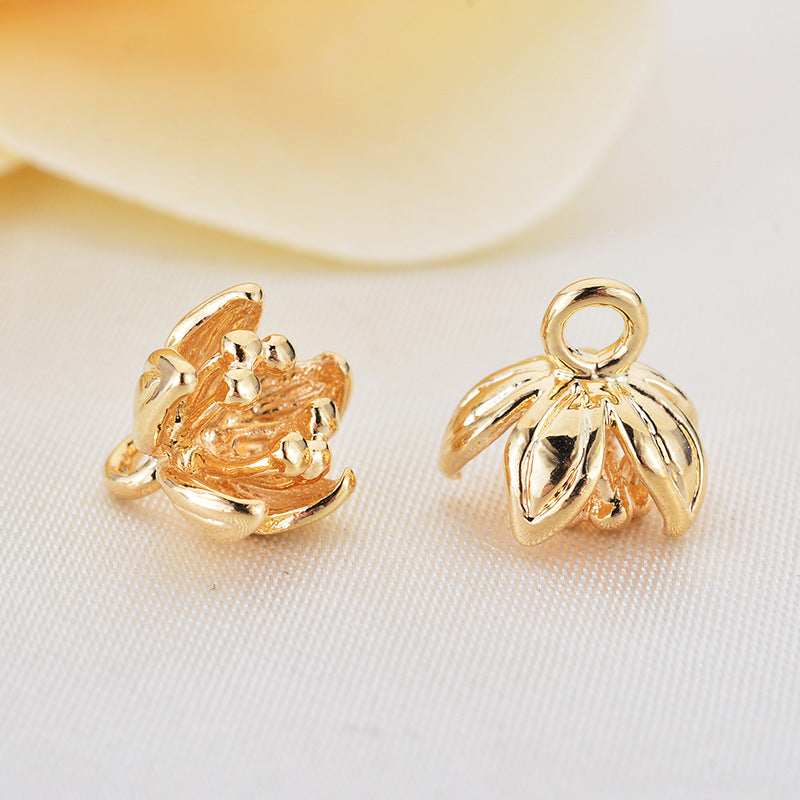 20 pendentif à breloque florale 14K GF