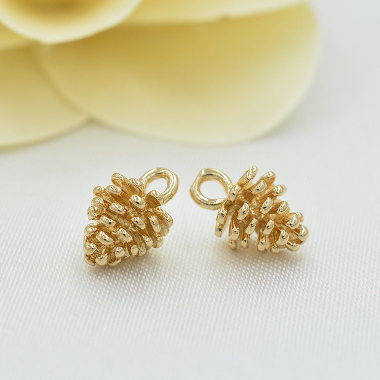 20 pendentif à breloque pomme de pin 14K GF