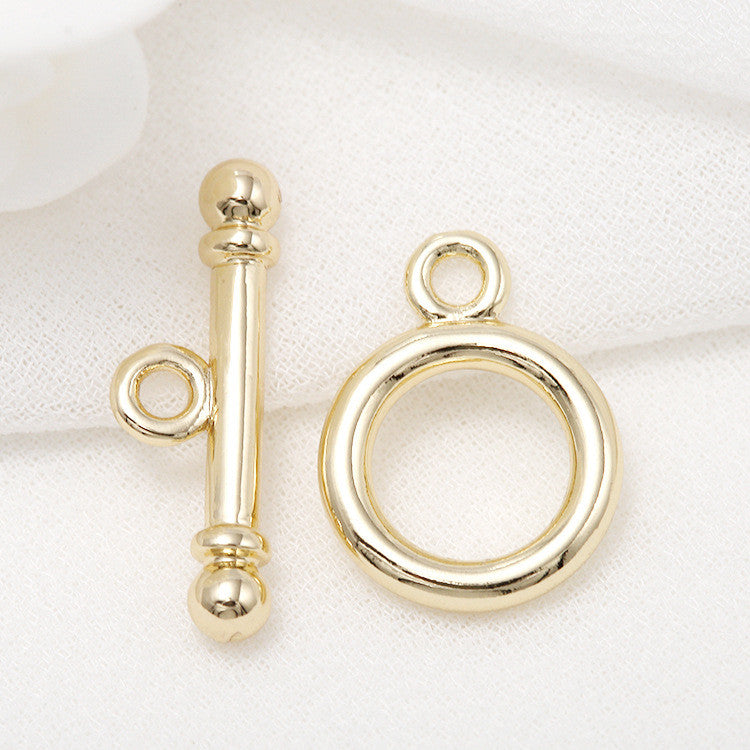 10 runde Kreis-OT-Verschlüsse, 14K GF-Verschlüsse, Verbinder