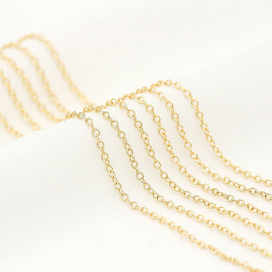 Chaîne de câble à maillons ovales de 5 mètres 14K GF