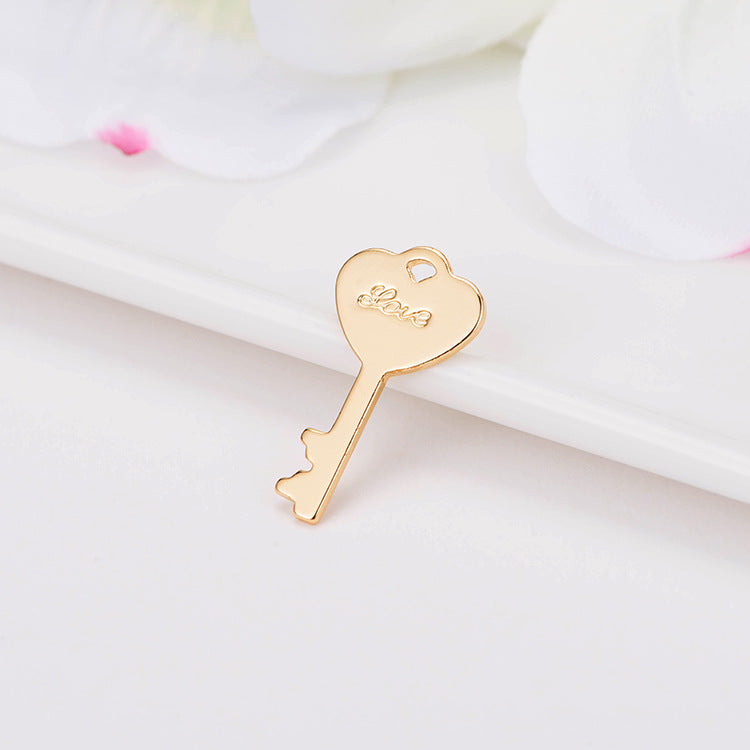 10 pendentif de charme de petite clé 14K GF