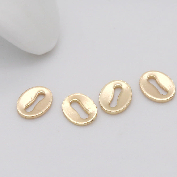 20 petites étiquettes vierges ovales 14K GF goutte d'extrémité de chaîne étendue