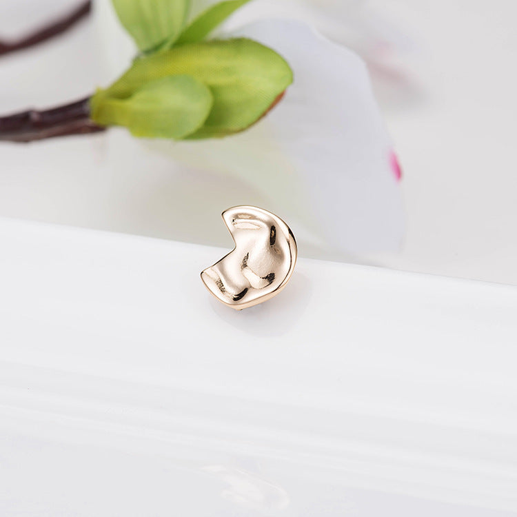 4 boucles d'oreilles à tige en forme de chat incurvé 14K GF Earing