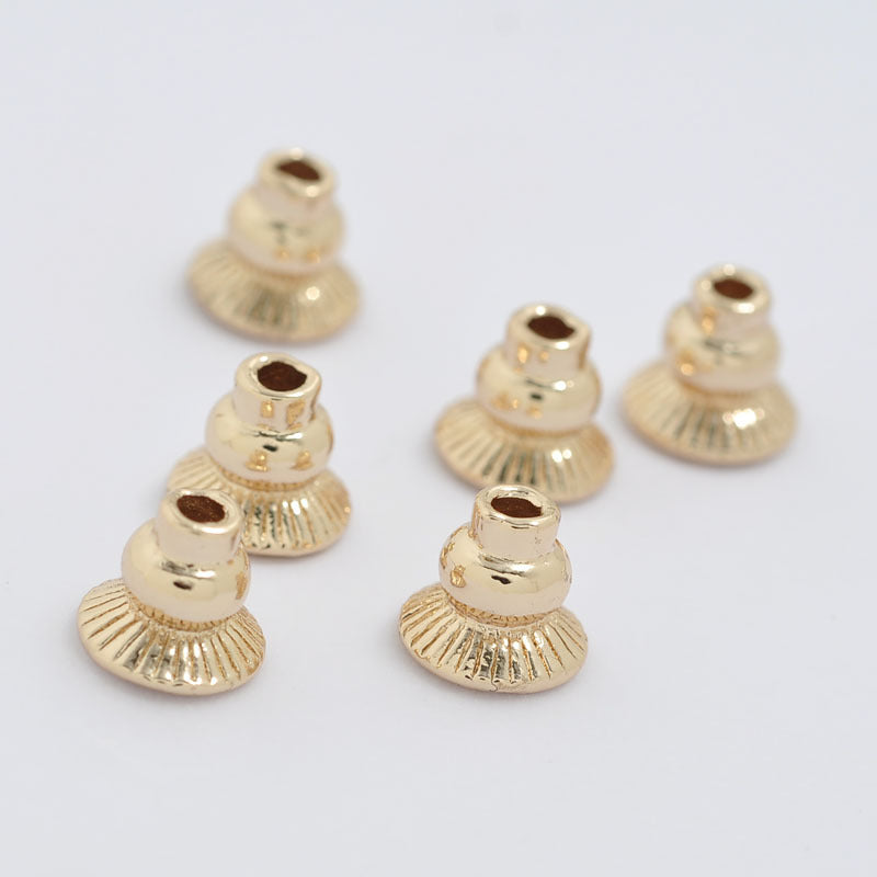 20 Cône Perle Cap Tasse 14K GF Charme Perles Entretoise