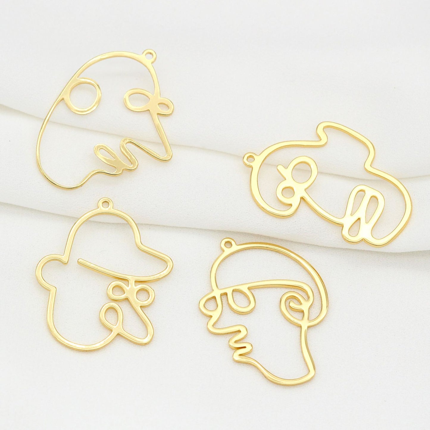 10 pendentif à breloque cercle portrait 14K GF