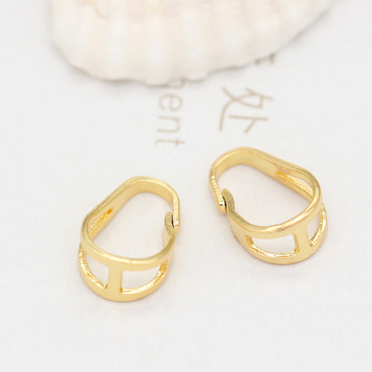 10 bélières creuses 14K GF pendentif anneaux supérieurs connecteur