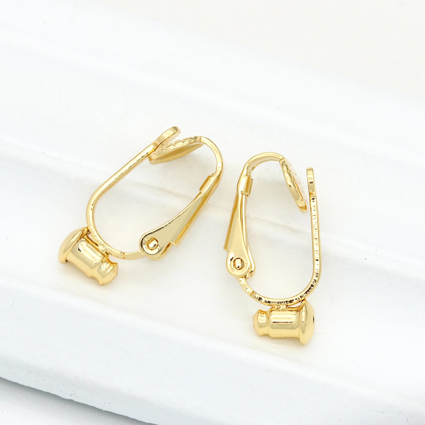 Clips d'oreille à 4 boutons avec boucle d'oreille sans perçage 14K GF