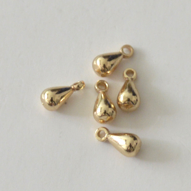 100 Petite goutte d’eau avec pendentif de charme en boucle 14K GF Goutte d’extrémité de chaîne étendue