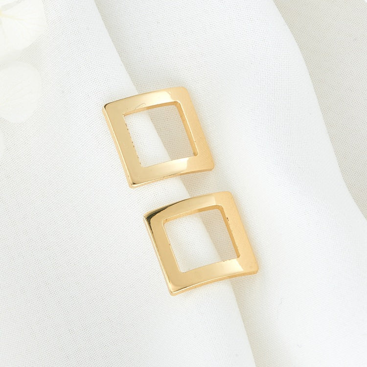 10 pendentif à breloque cercle carré courbé 14K GF