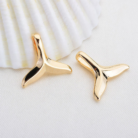 20 Meerjungfrau-Walschwanz-Charm-Anhänger 14K GF