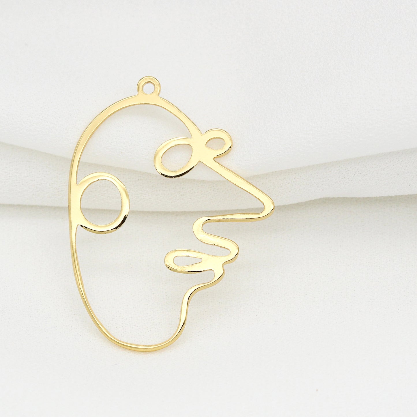 10 pendentif à breloque cercle portrait 14K GF