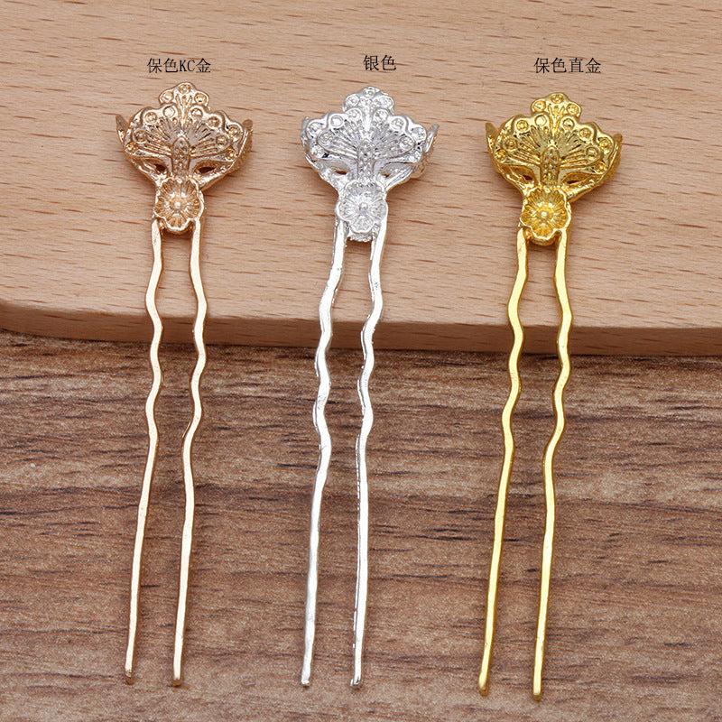 50 Haargabel-Haarnadeln mit floralem Charme, 18 kg