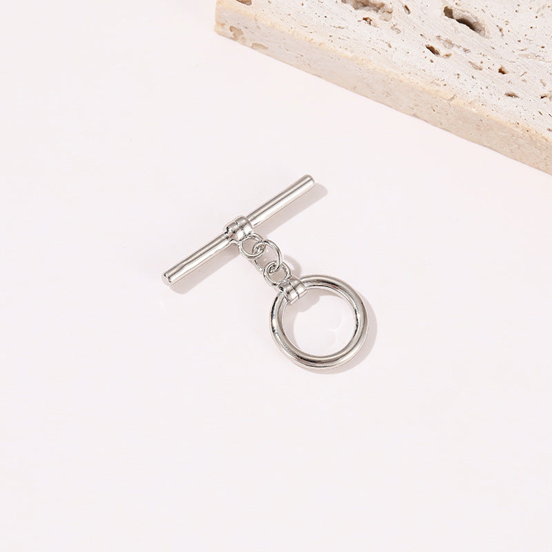 Connecteur de fermoirs OT 2 cercles floraux ronds 14K GF