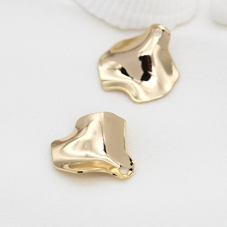 20 minuscules pendentifs de charme de pièce de pétale incurvée 14K GF