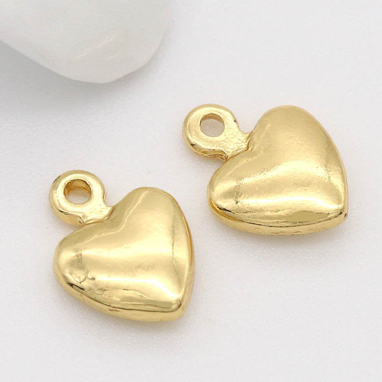 20 pendentif à breloque petit cœur 14K GF goutte d'extrémité de chaîne étendue