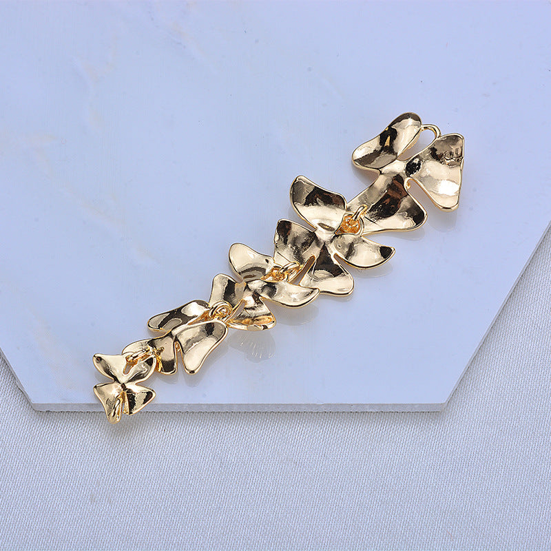 20 connecteurs de charme liés à cinq fleurs à double boucle 14K GF