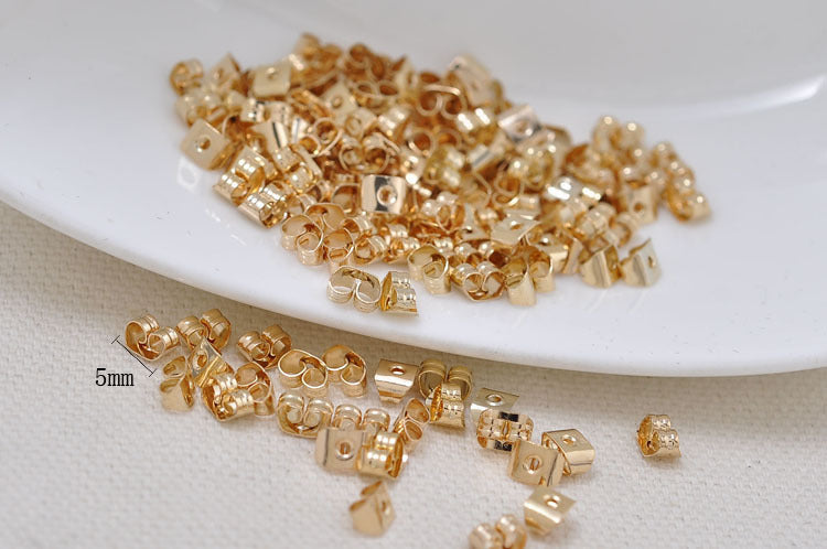 100 papillon Post 14K GF boucle d'oreille bouchon arrière