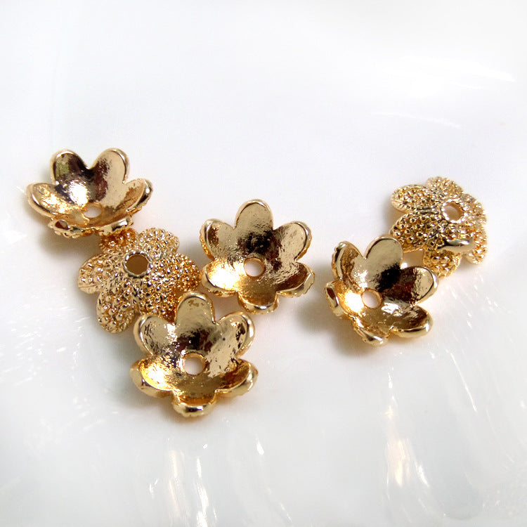20 capuchons de perles florales, tasse 14K GF, entretoise de perles de charme
