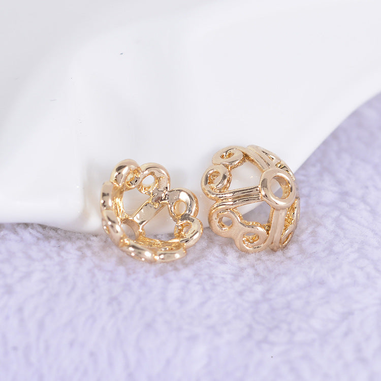 20 capuchons de perles florales, tasse 14K GF, entretoise de perles de charme