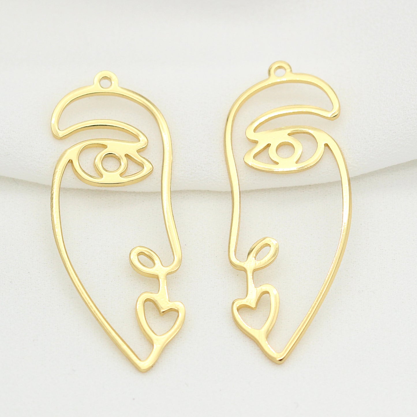 10 pendentif à breloque cercle portrait 14K GF