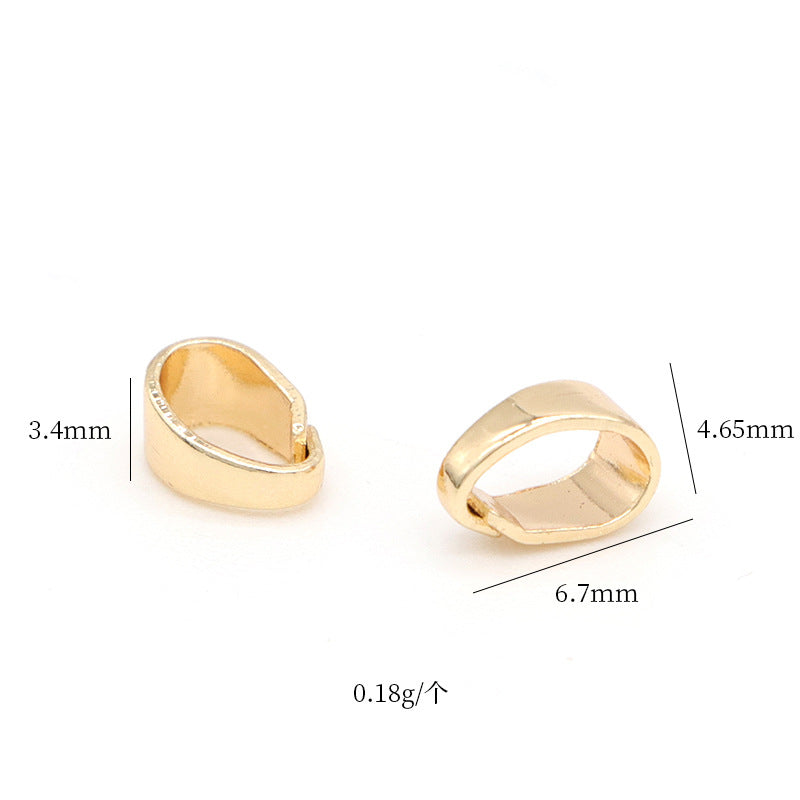 2 Bails Waterdrop 14K GF Pendentif Top Anneaux de Saut Connecteur