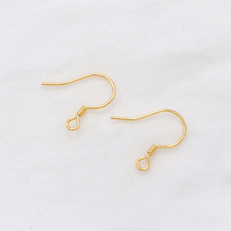 4 boucles d'oreilles à crochet à ressort uni Earing14K GF