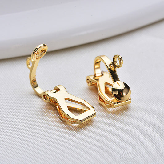 20 clips d'oreille unis sans piercing avec boucle 14K GF