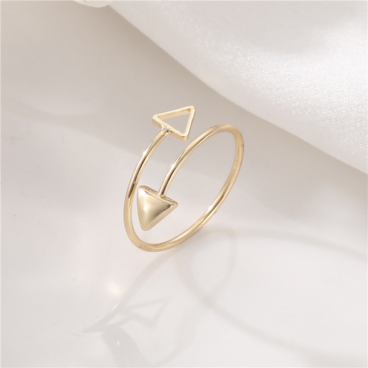 2 bague de déclaration sculptée en cercle ouvert 14K GF perle à moitié percée vierge