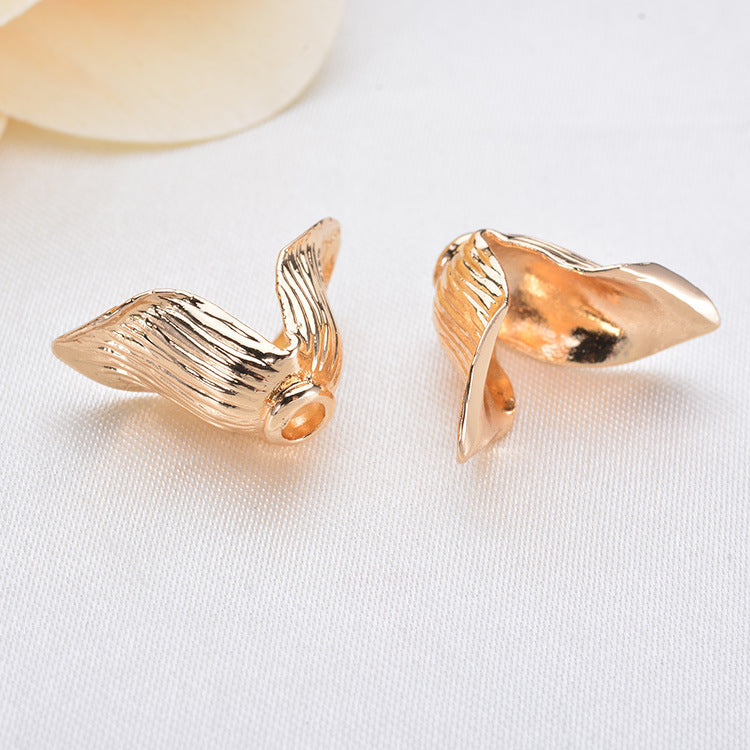 20 capuchons de perles florales, tasse 14K GF, entretoise de perles de charme