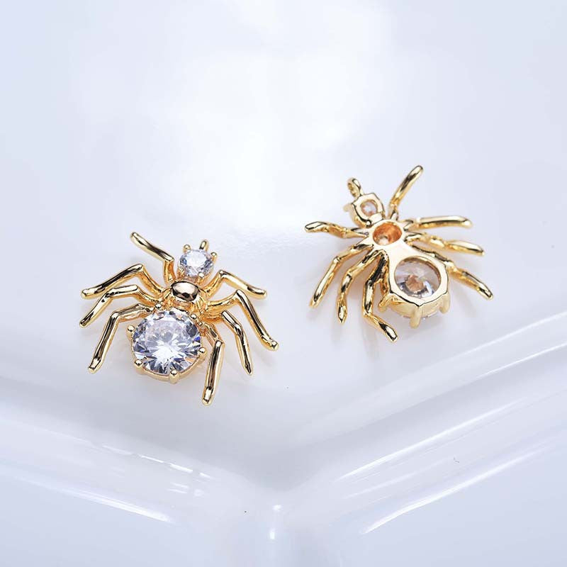 20 Pendentif à breloque araignée orné de strass 14K GF