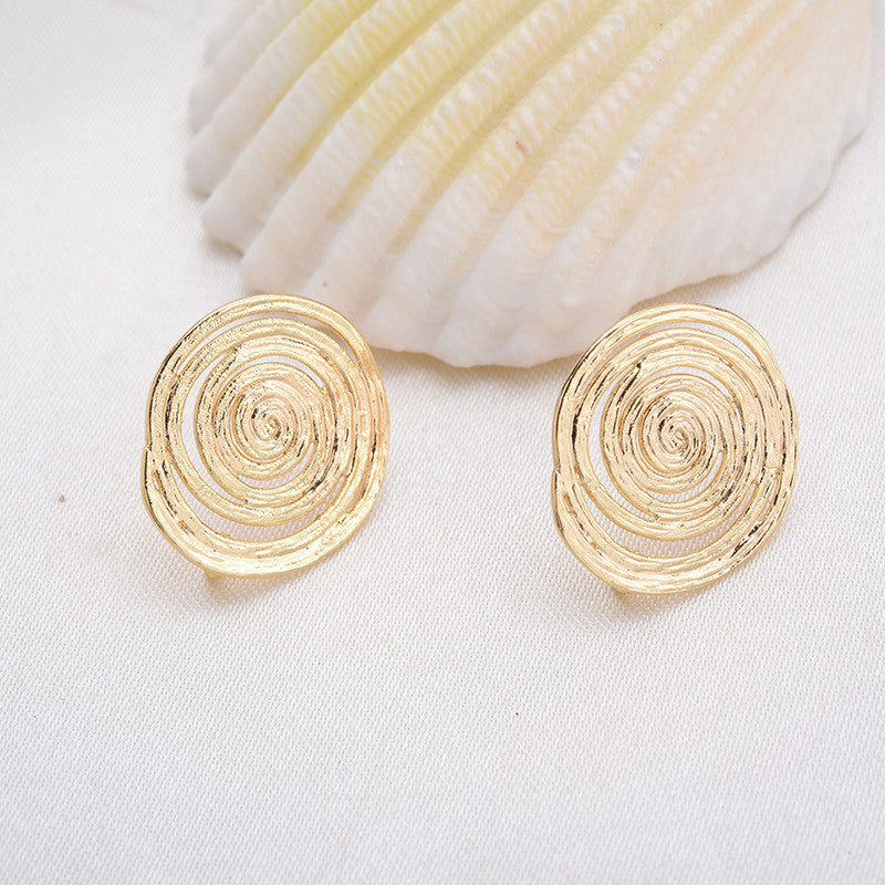 20 boucles d'oreilles rondes en spirale avec boucle 14K GF Earing