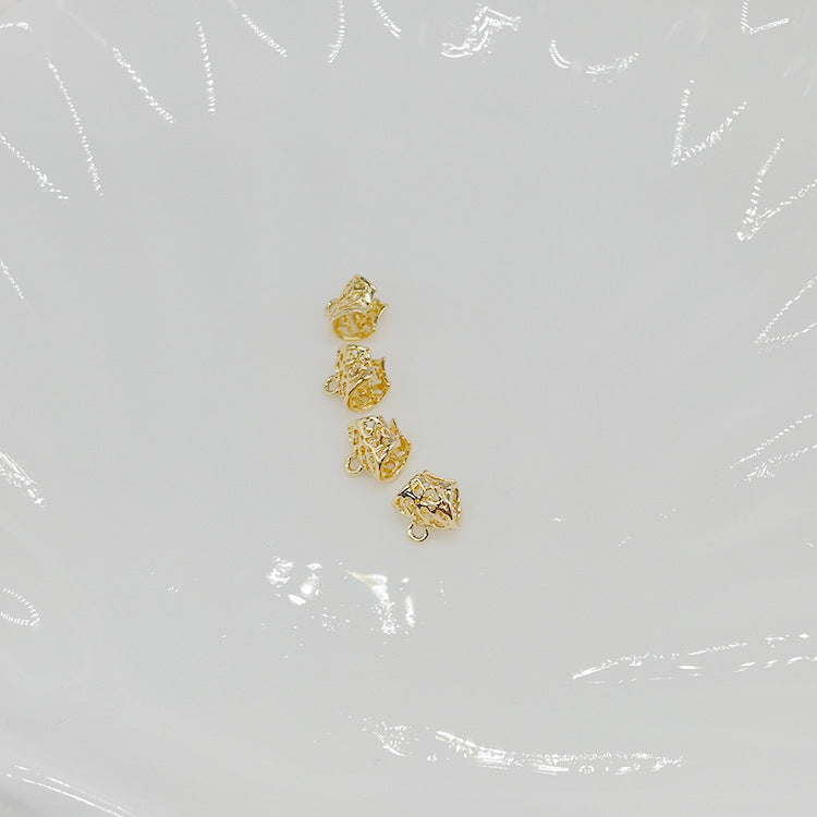 10 Hollow Pipe Charm Pendant 14K GF