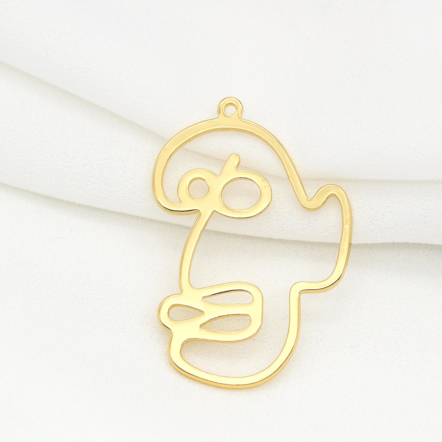 10 pendentif à breloque cercle portrait 14K GF