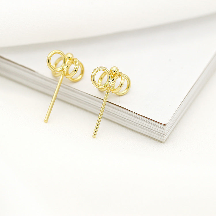 10 boucles d'oreilles à tiges multiples 14K GF Earing